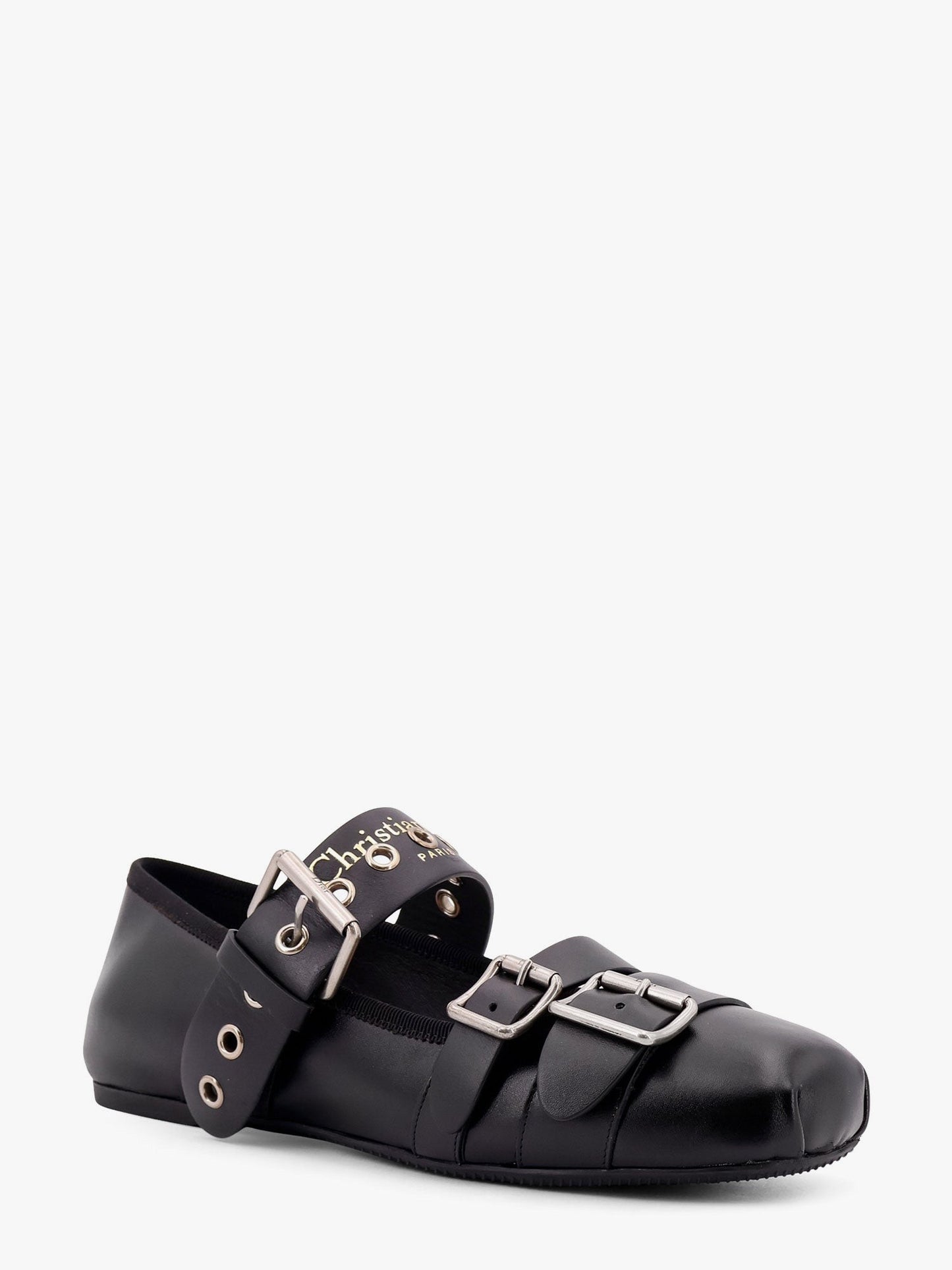 Dior Dior punk leather ballerinas