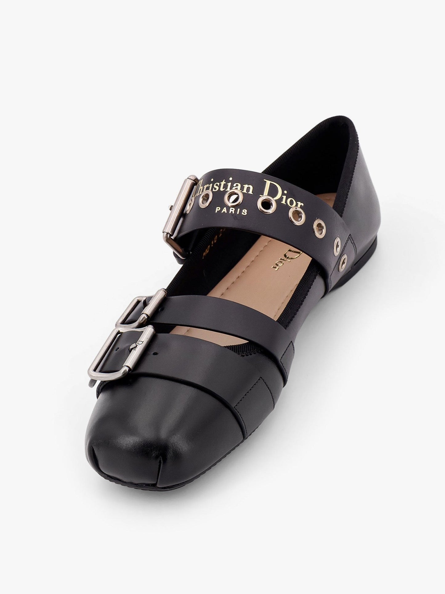 Dior Dior punk leather ballerinas