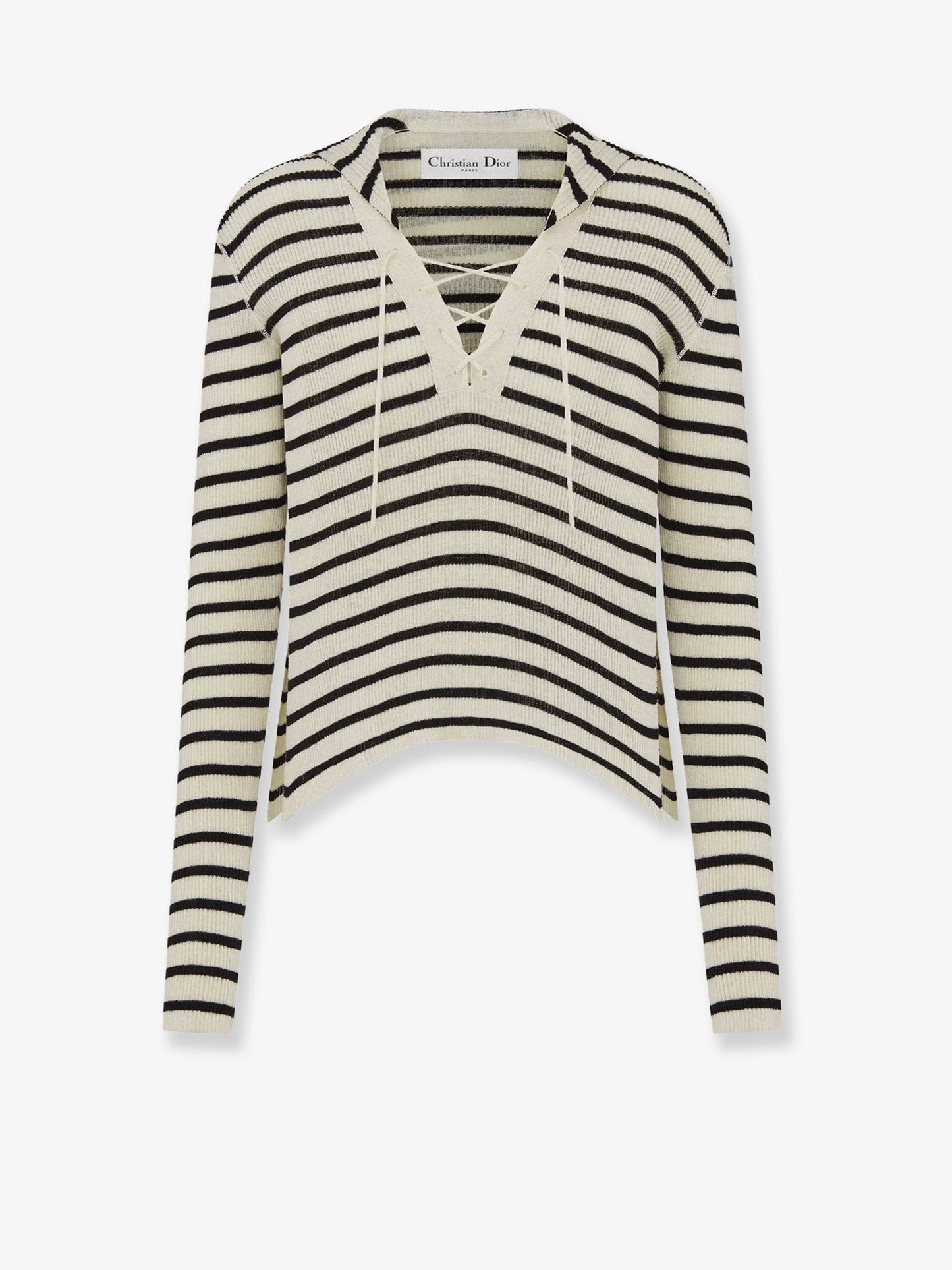 Dior Dioriviera striped linen and silk sweater