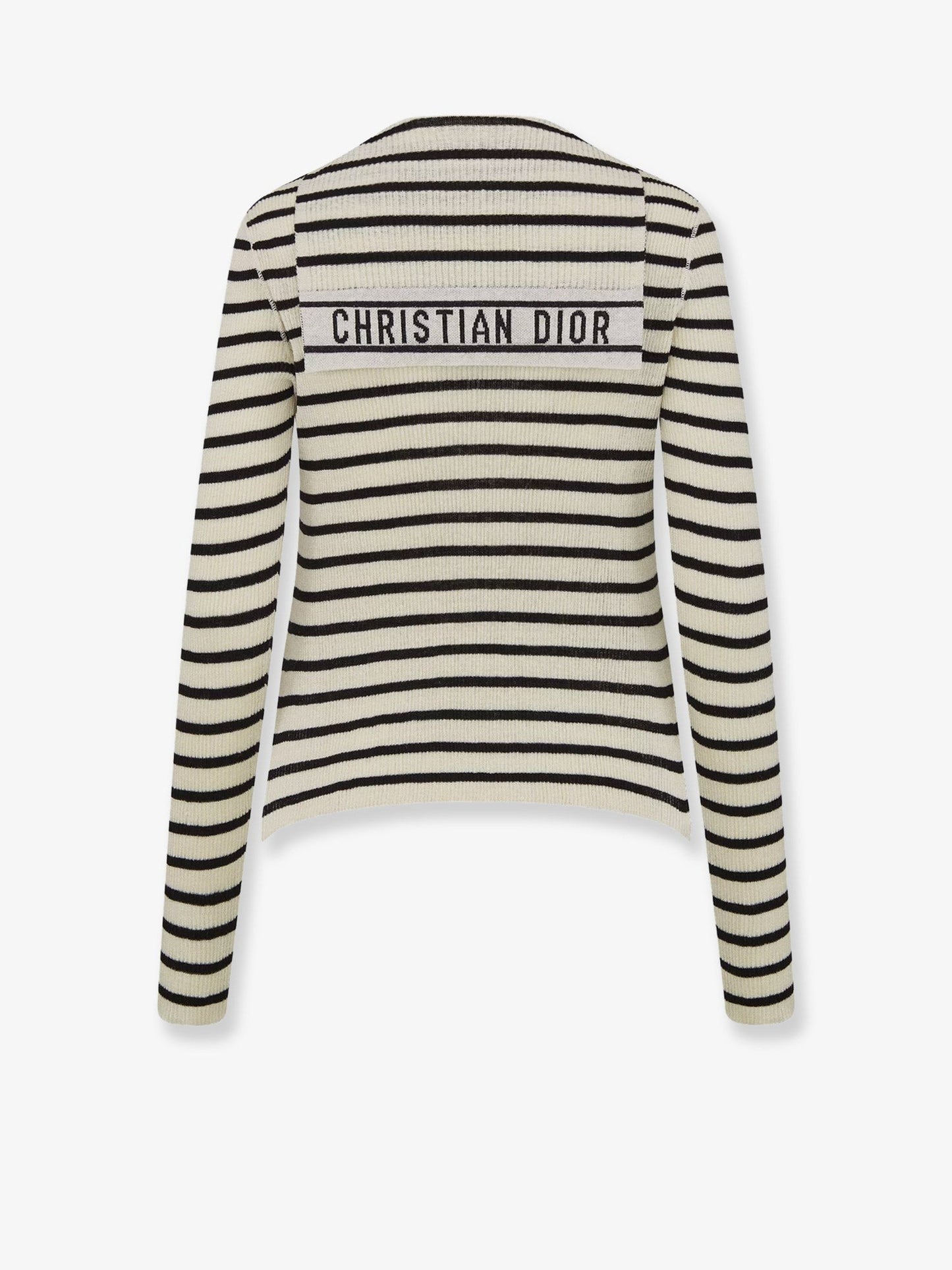 Dior Dioriviera striped linen and silk sweater