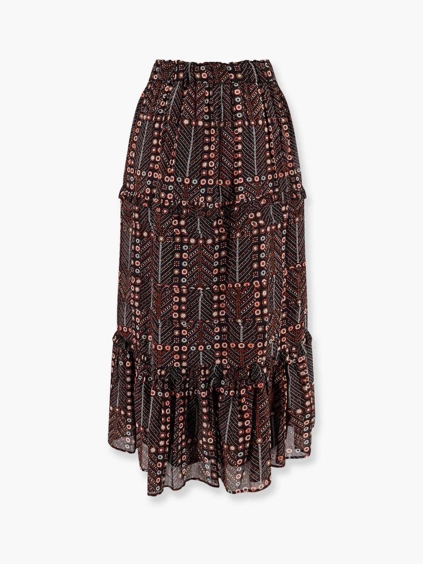 MARANT ETOILE Diya biologic cotton skirt with all-over print