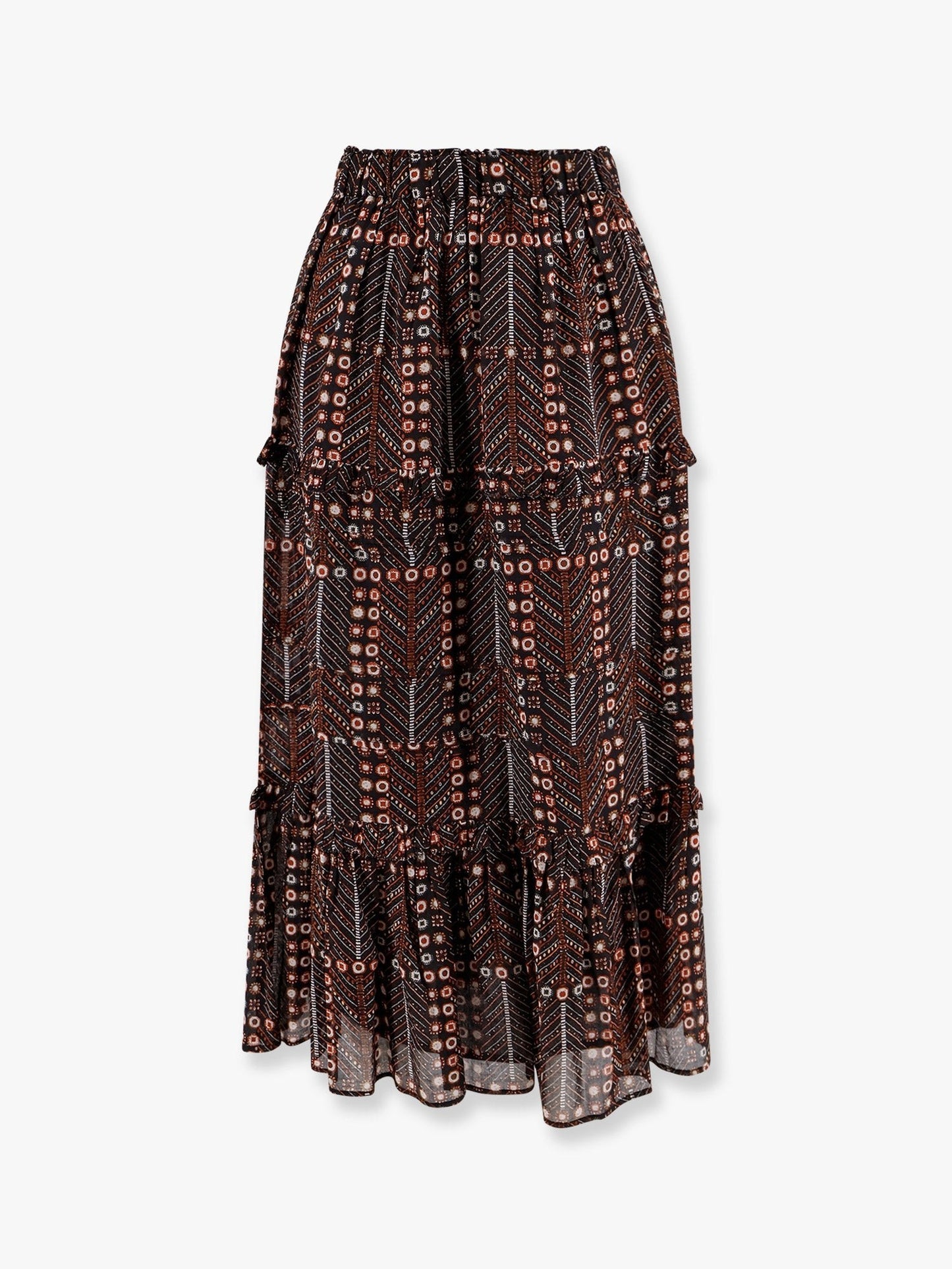 MARANT ETOILE Diya biologic cotton skirt with all-over print