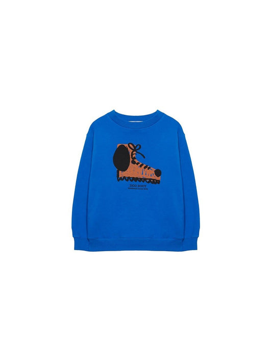 WEEKEND HOUSE KIDS DOG BOOTS CREWNECK SWEATSHIRT