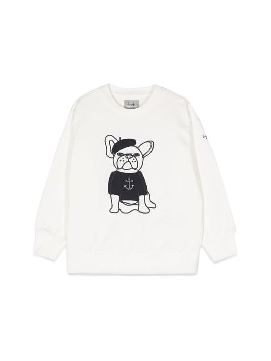 IL GUFO dog crewneck sweatshirt