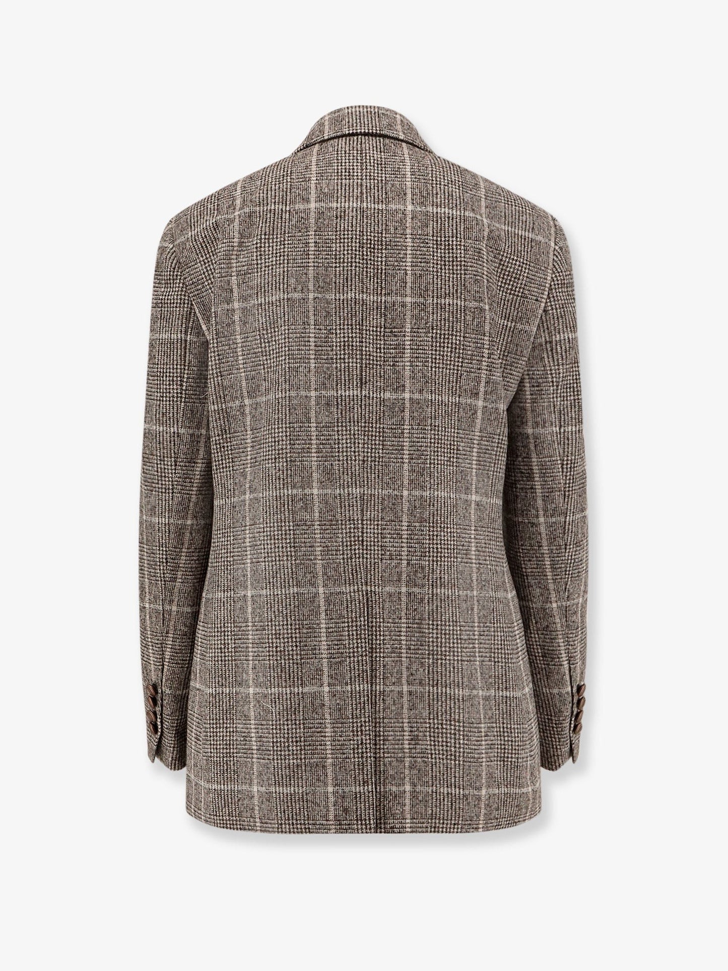 Brunello Cucinelli Double-breasted prince of Wales blazer
