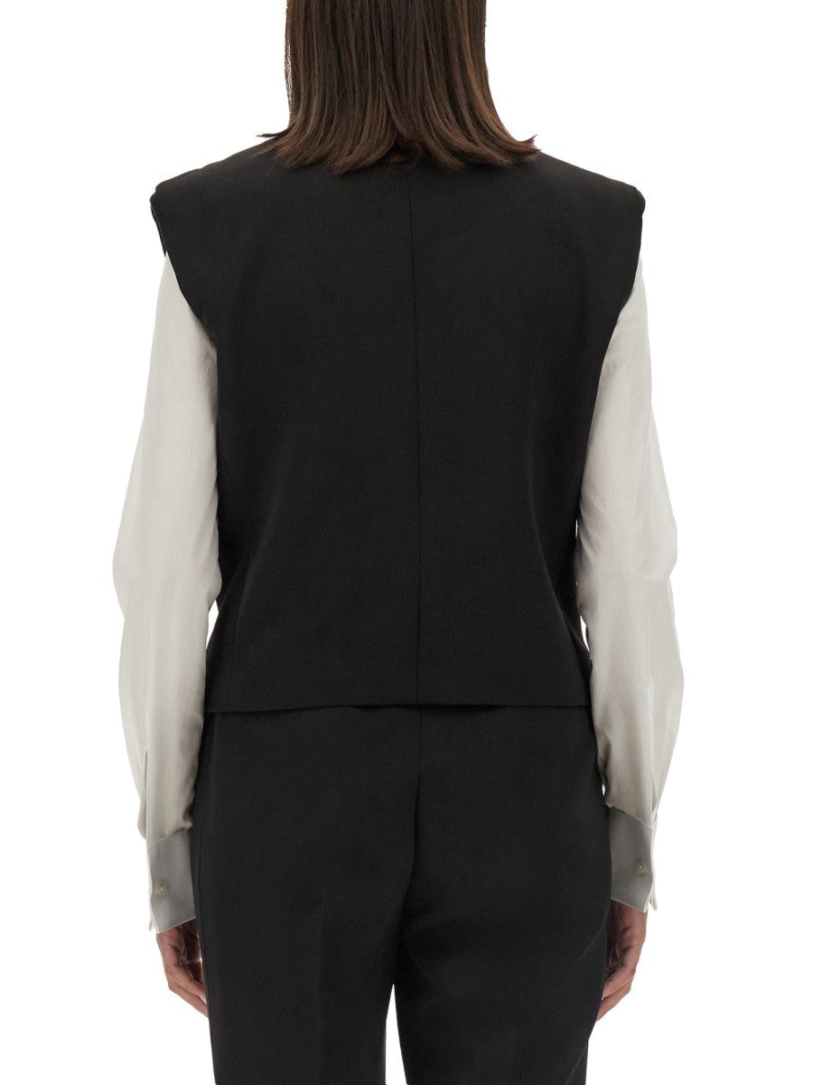 Dolce & Gabbana DOUBLE-BREASTED SLEEVELESS JACKET