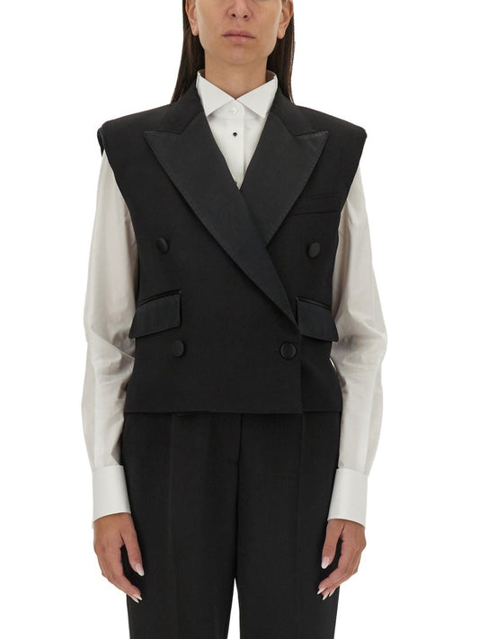 Dolce & Gabbana DOUBLE-BREASTED SLEEVELESS JACKET