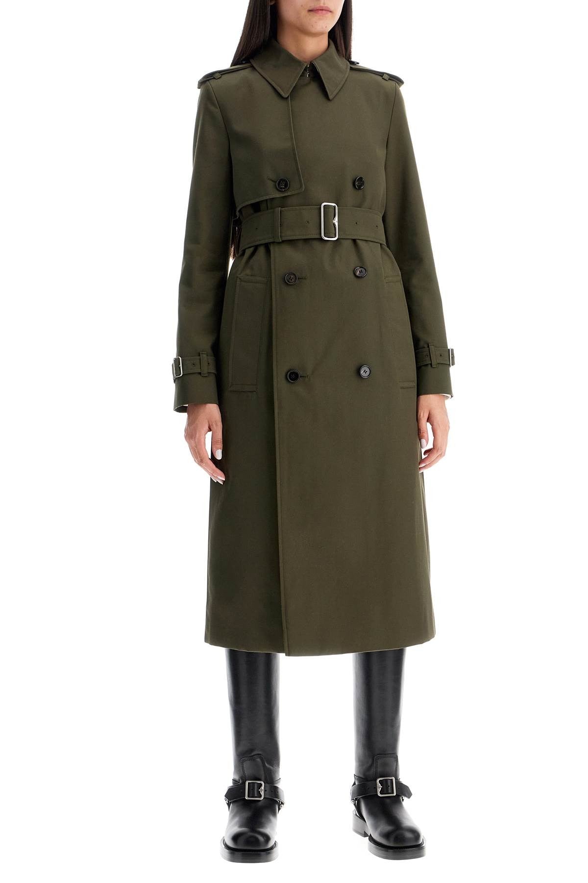 Moschino double-breasted trench coat with