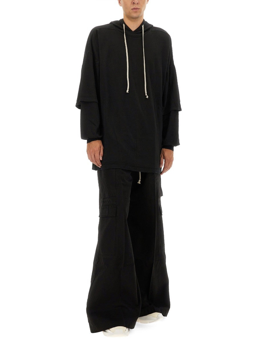 RICK OWENS DRKSHDW "DOUBLE CARGO JUMBO BELAS" PANTS