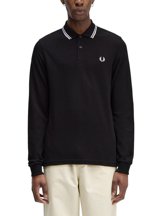FRED PERRY DOUBLE LINE POLO SHIRT