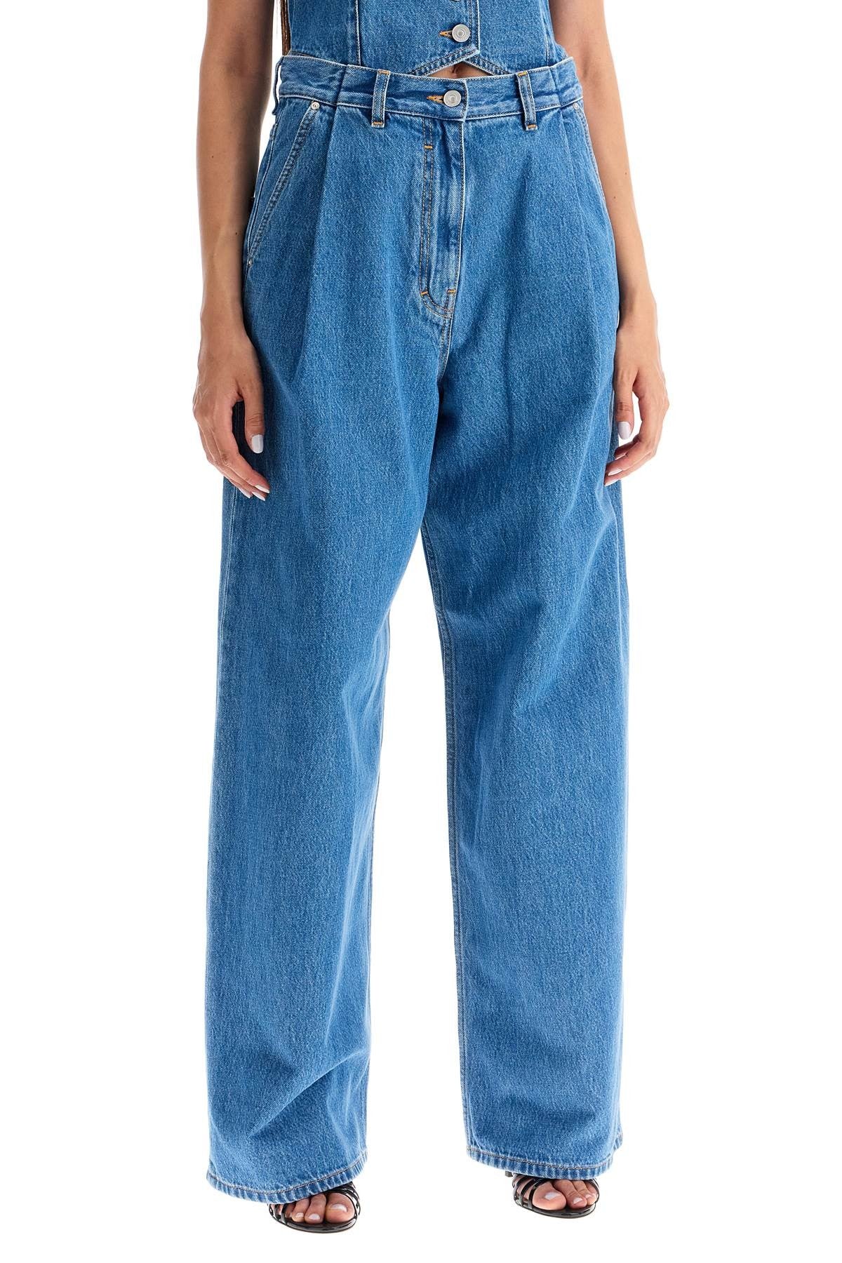 Givenchy double pleated jeans with a