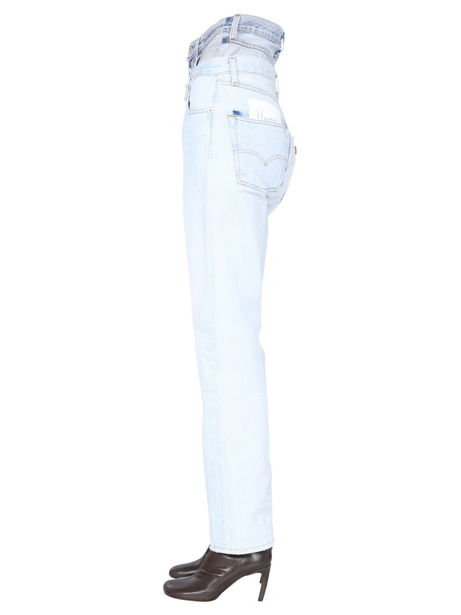 1/OFF DOUBLE WAISTED JEANS