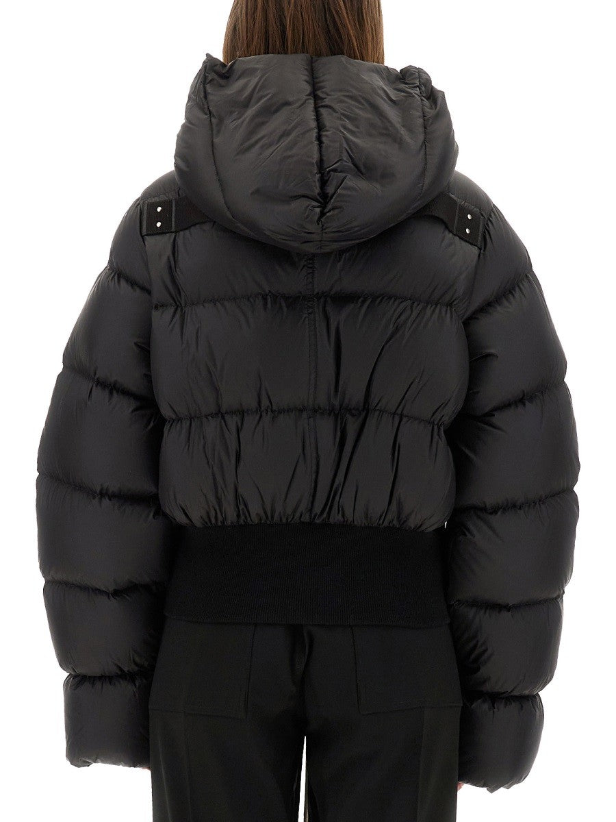 RICK OWENS DOWN JACKET WITH HOOD