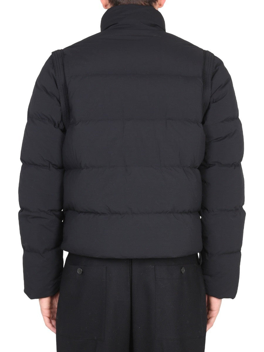 TEN C DOWN JACKET WITH REMOVABLE SLEEVES