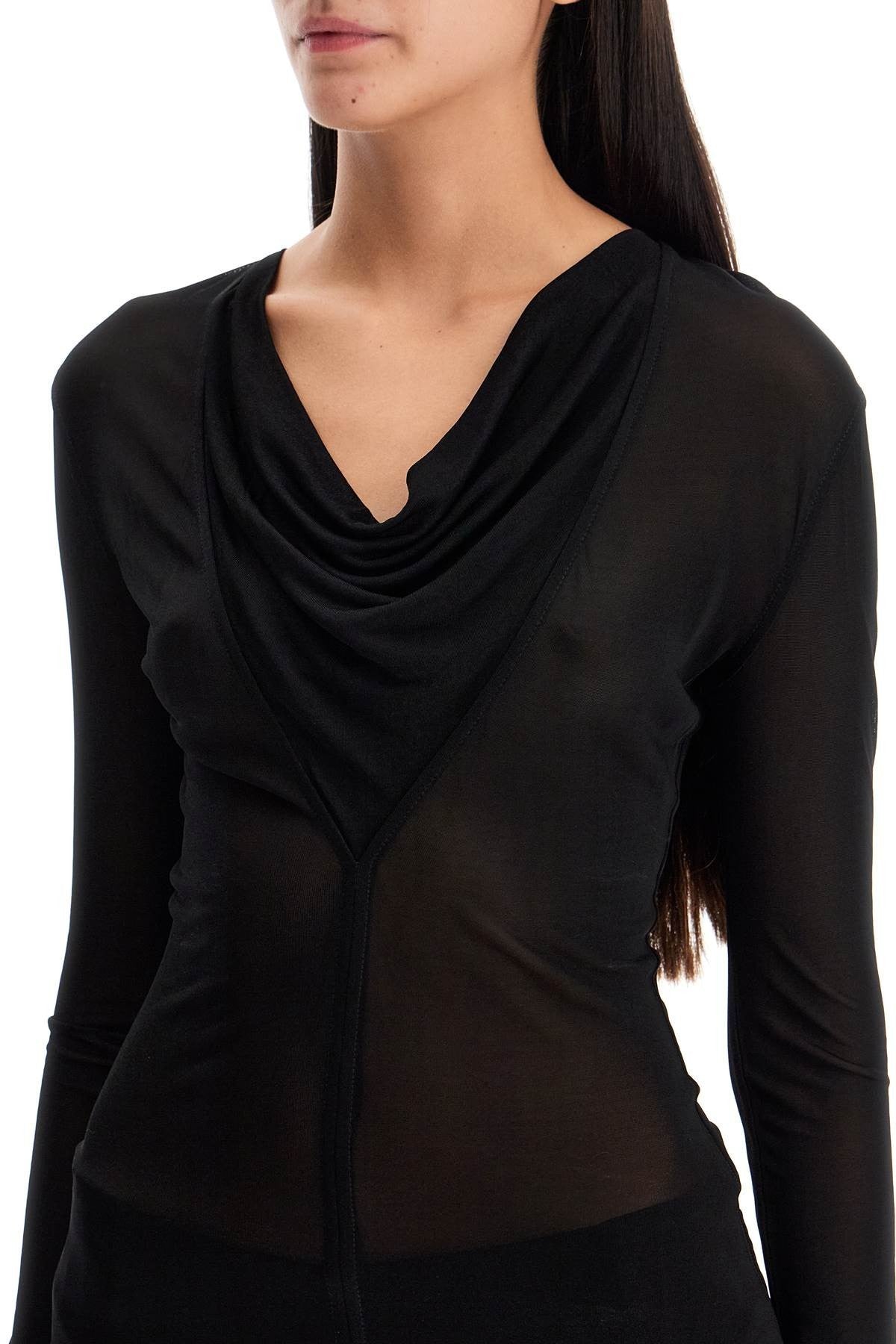 TOTEME draped neckline top with