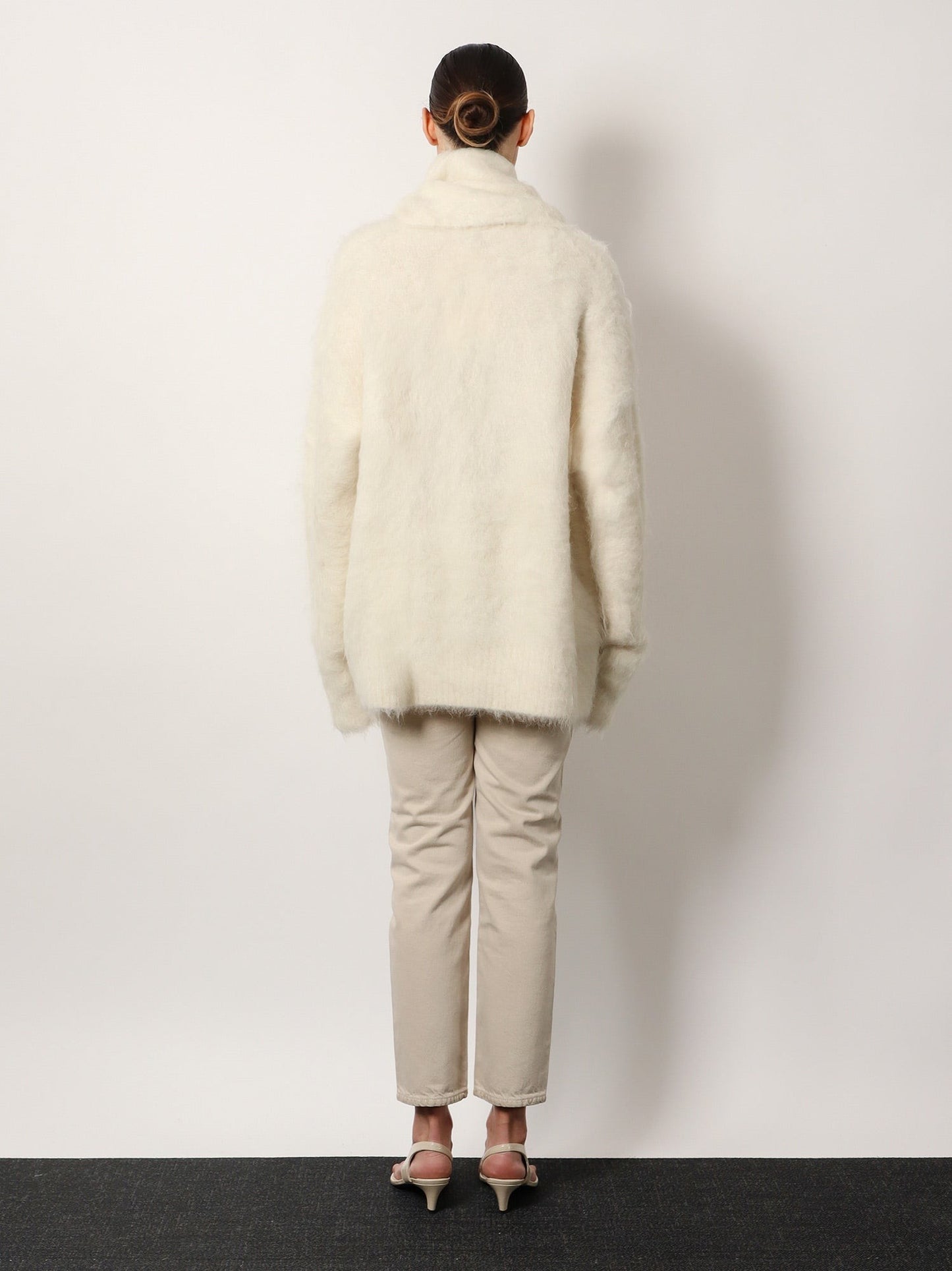 TOTEME Draped-scarf alpaca blend sweater