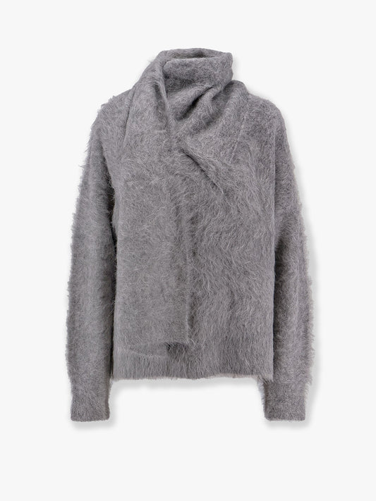 TOTEME Draped-scarf alpaca blend sweater