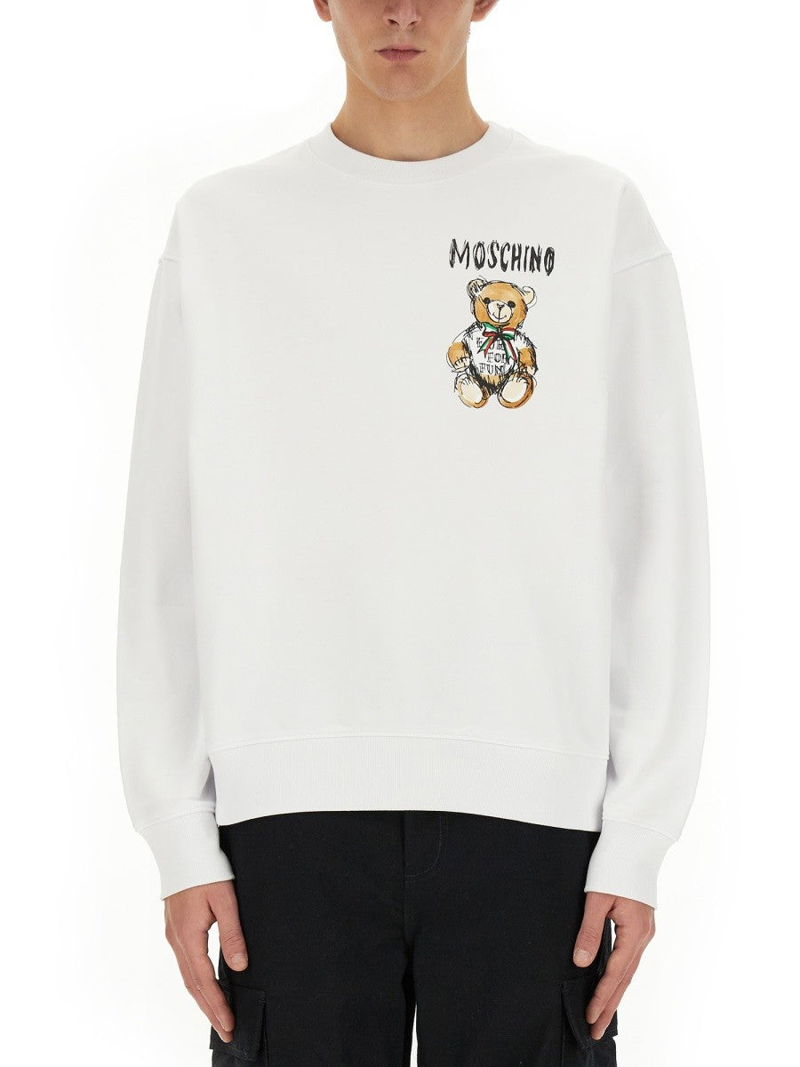 Moschino "DRAWN TEDDY BEAR" SWEATSHIRT