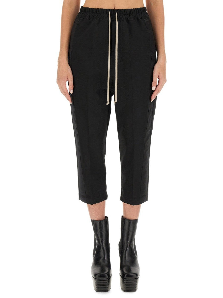 RICK OWENS DRAWSTRING ASTAIRES CROPPED PANTS