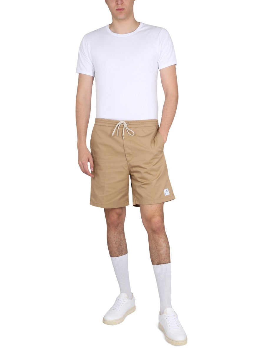 DEPARTMENT FIVE DRAWSTRING BERMUDA SHORTS