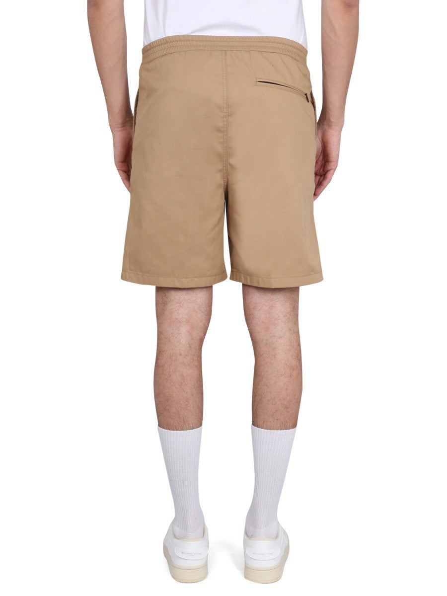 DEPARTMENT FIVE DRAWSTRING BERMUDA SHORTS