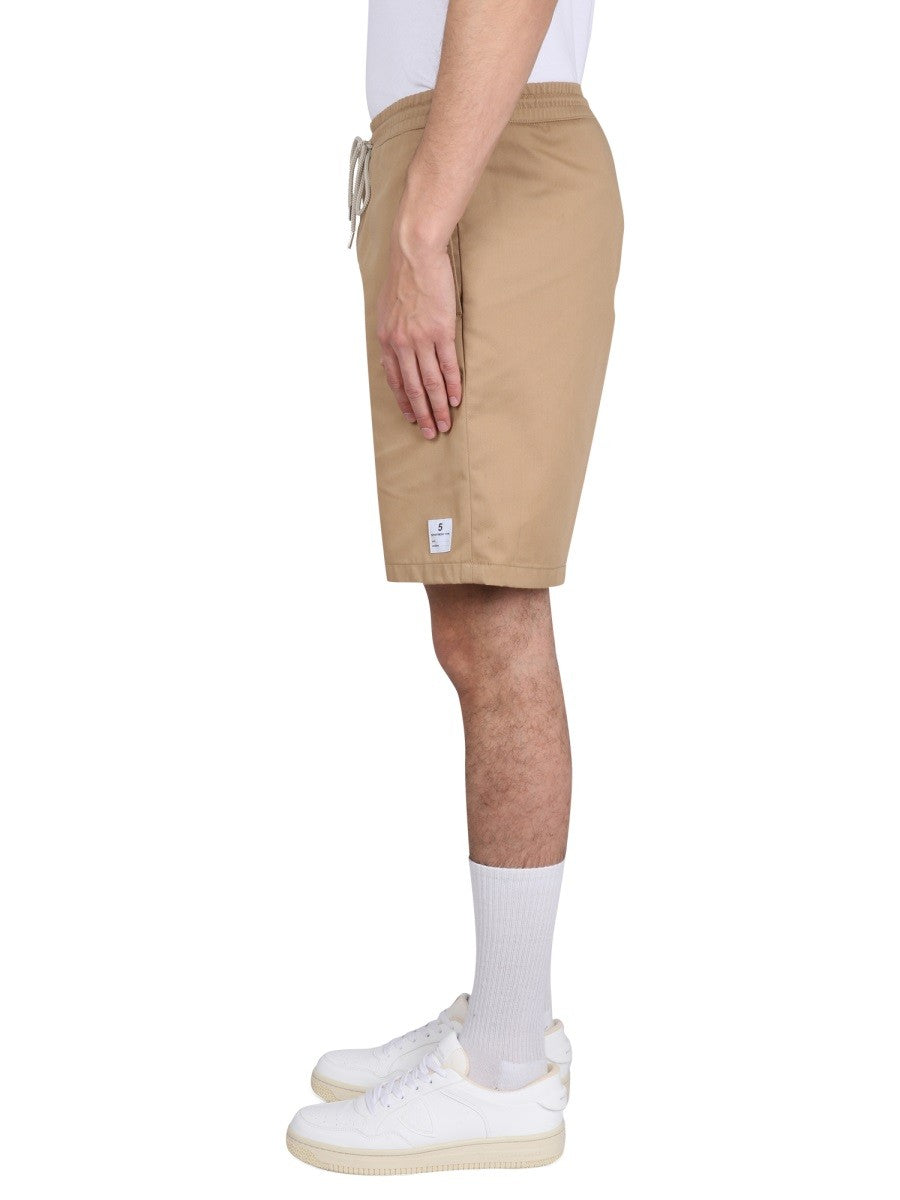 DEPARTMENT FIVE DRAWSTRING BERMUDA SHORTS