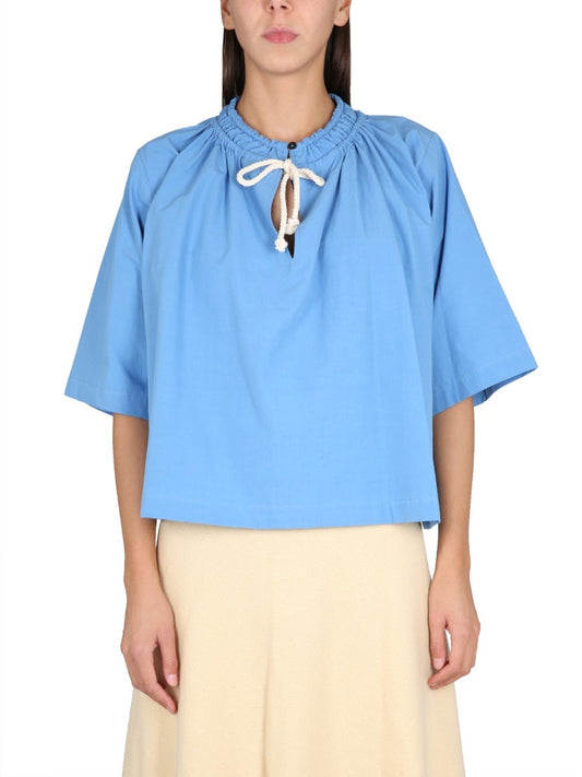 JIL SANDER DRAWSTRING TOP