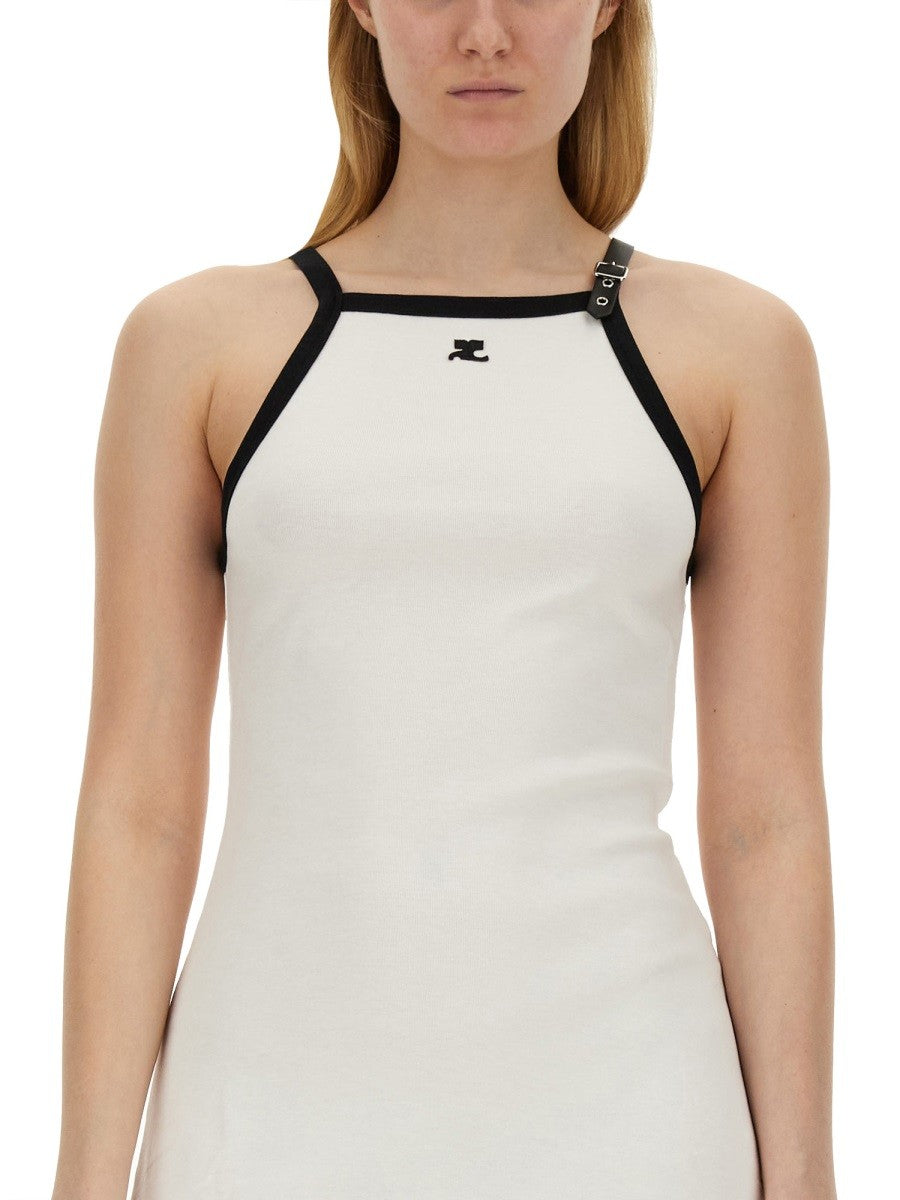 COURREGES DRESS WITH LOGO