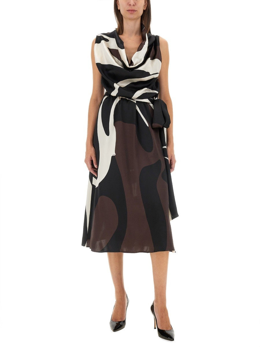 KITON DRESS WITH PRINT