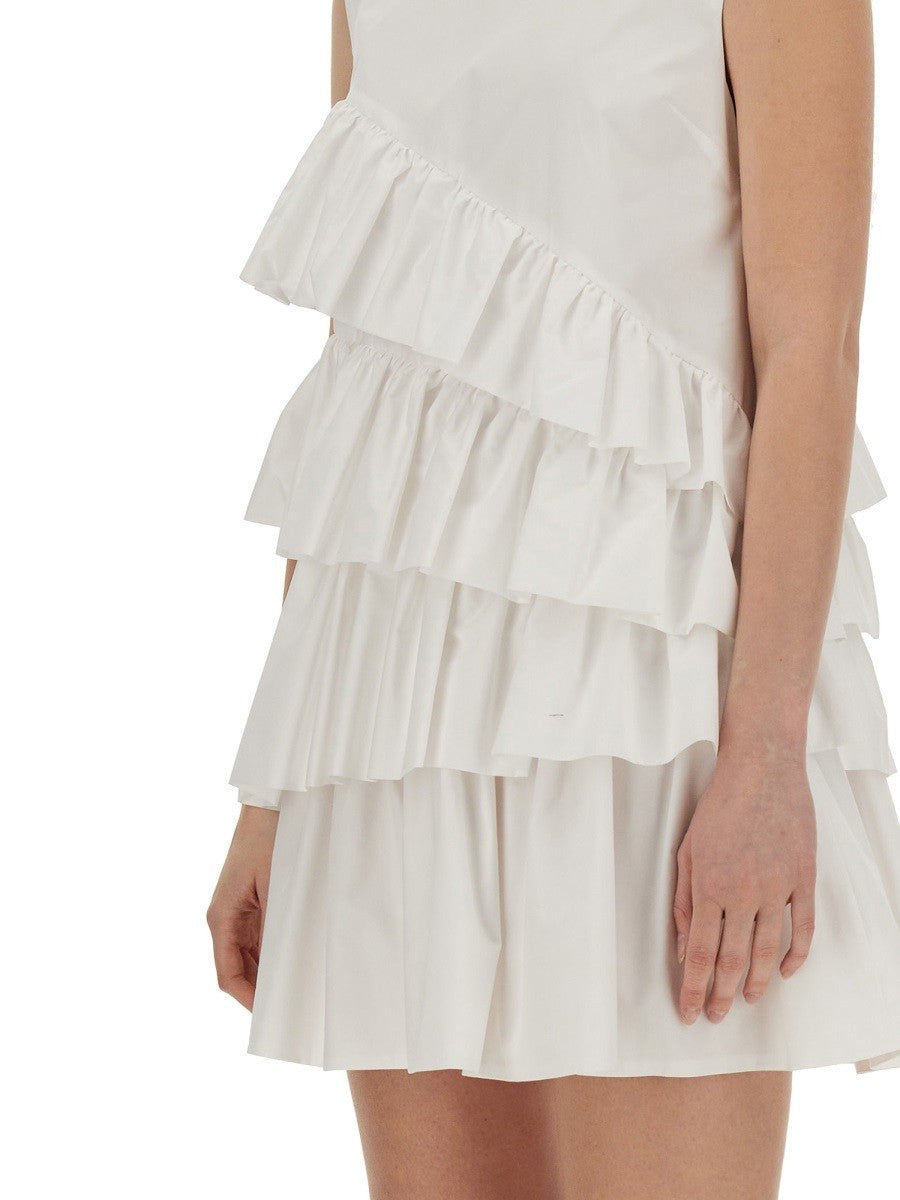 msgm DRESS WITH RUFFLES