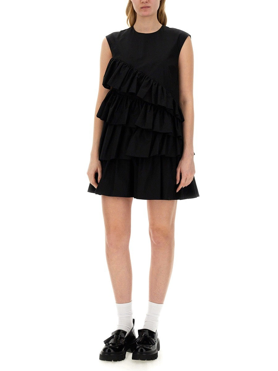 msgm DRESS WITH RUFFLES