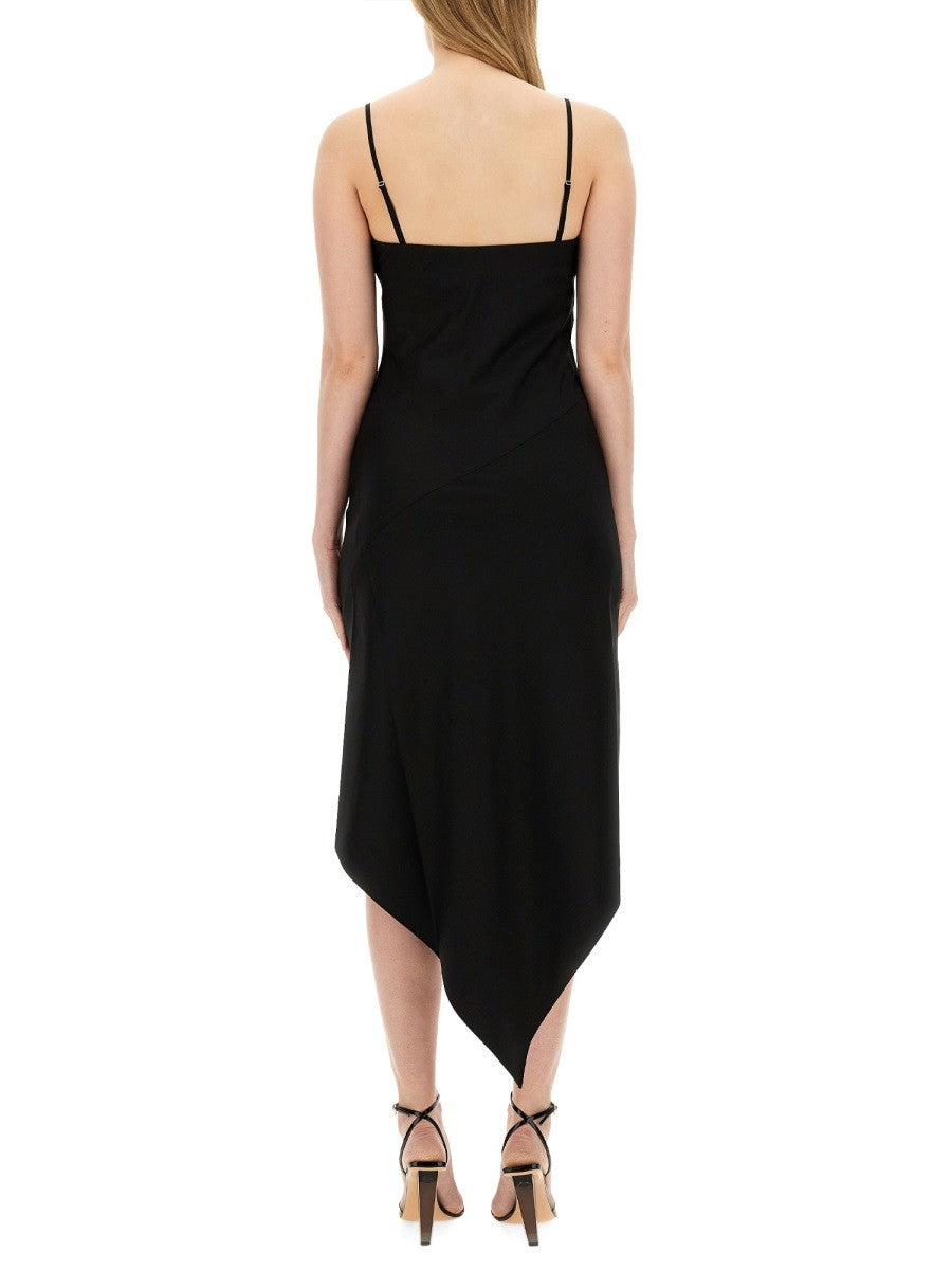 Helmut Lang DRESS WITH SCARF HEM