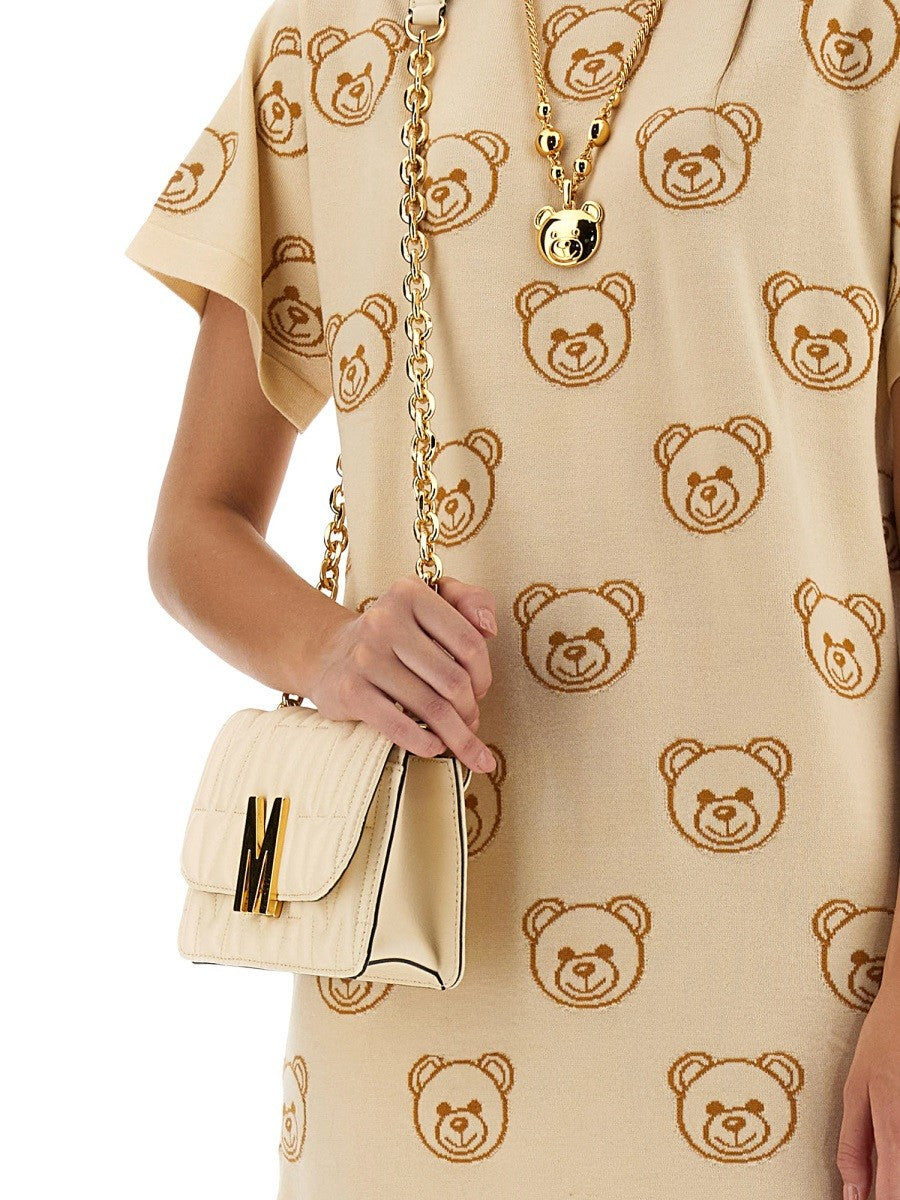 Moschino DRESS WITH TEDDY BEAR EMBROIDERY