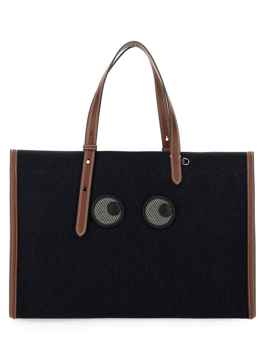ANYA HINDMARCH "E/W EYES" TOTE BAG