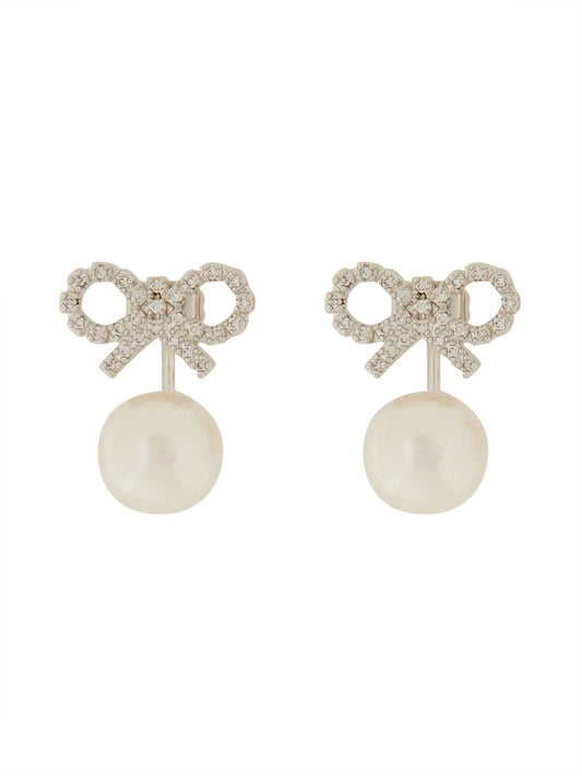 SELF-PORTRAIT EARRINGS WITH BOW