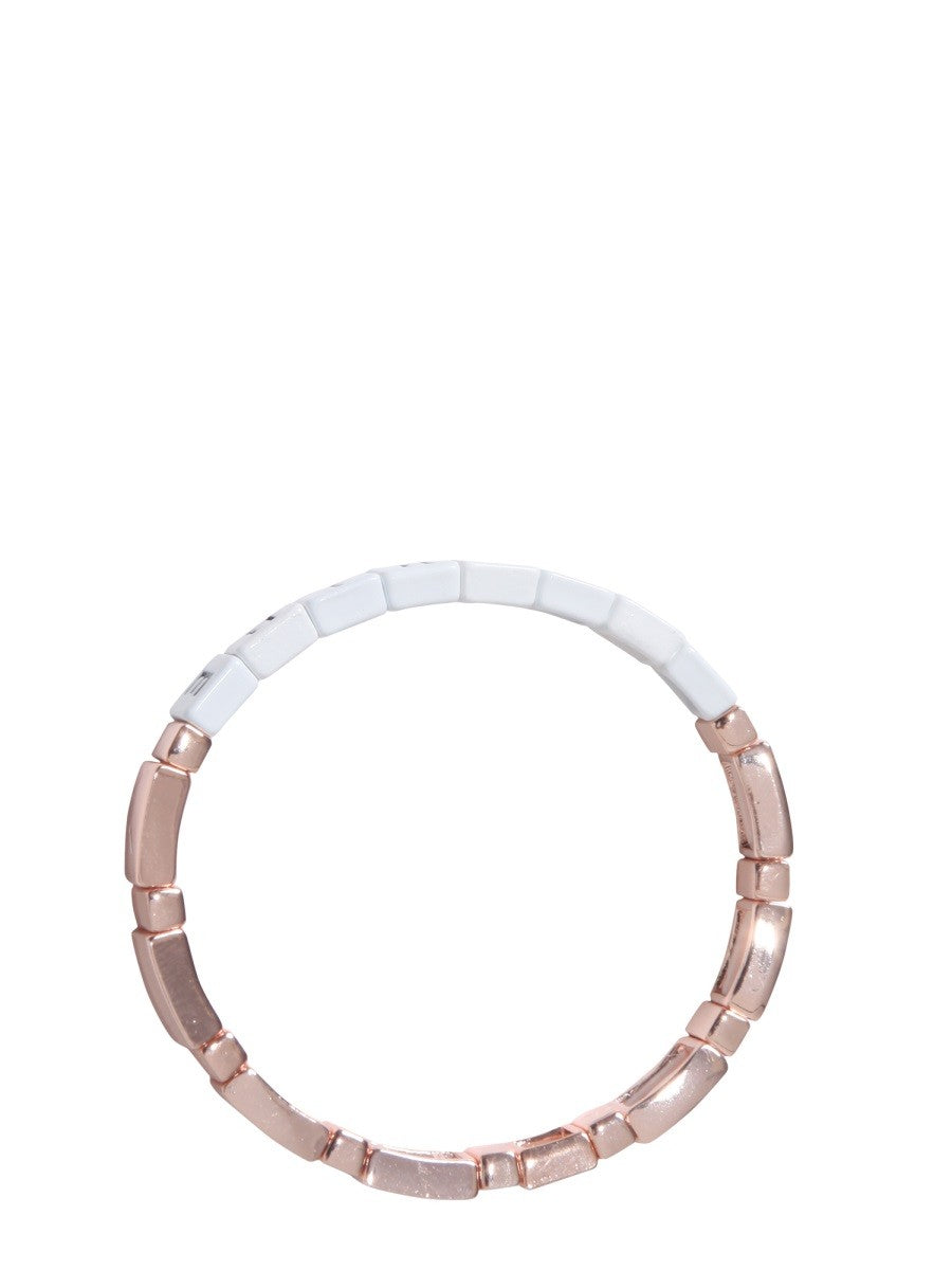 LABEL K ELASTIC BRACELET WITH BLOCK