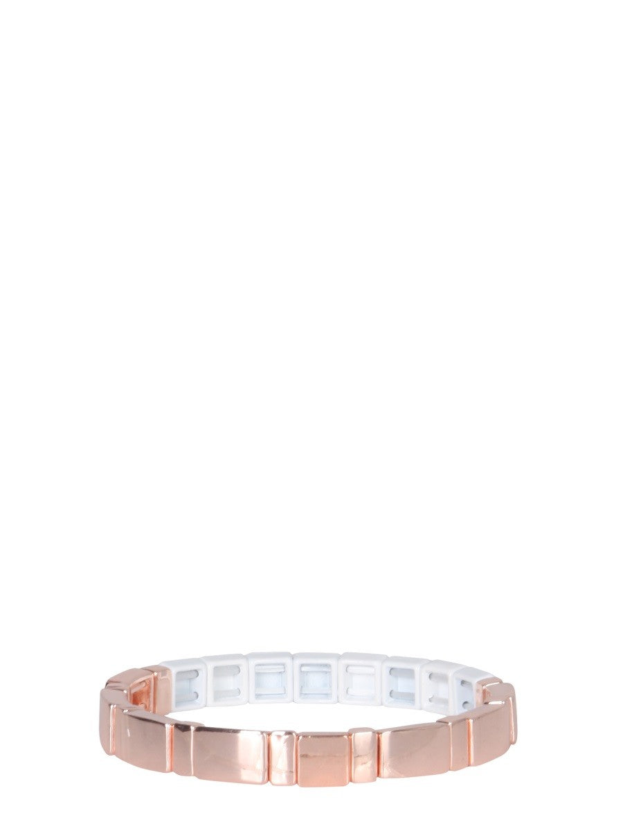 LABEL K ELASTIC BRACELET WITH BLOCK