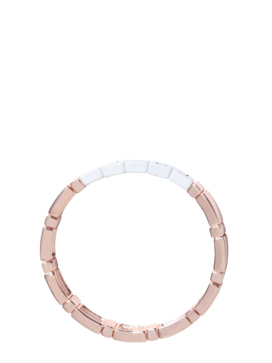 LABEL K ELASTIC BRACELET WITH BLOCK