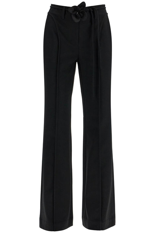 ROTATE elegant pink recycled polyester women's trousers