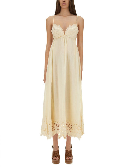 ZIMMERMANN EMBROIDERED DRESS "COCO"