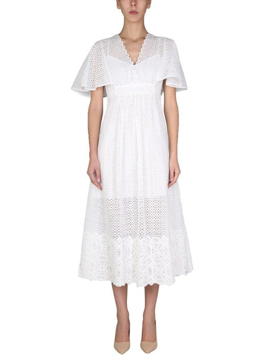 ANNA MOLINARI EMBROIDERED DRESS