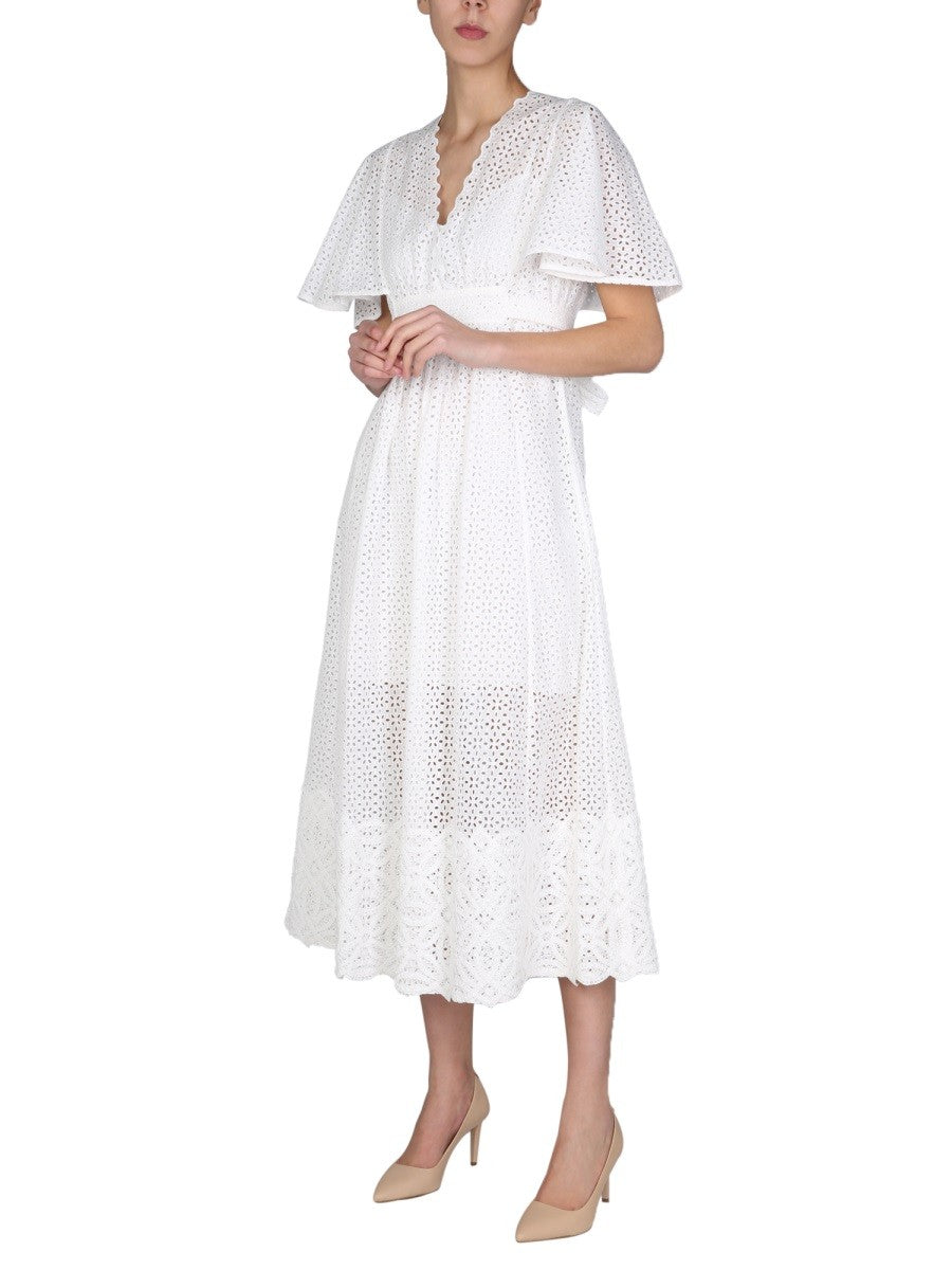 ANNA MOLINARI EMBROIDERED DRESS