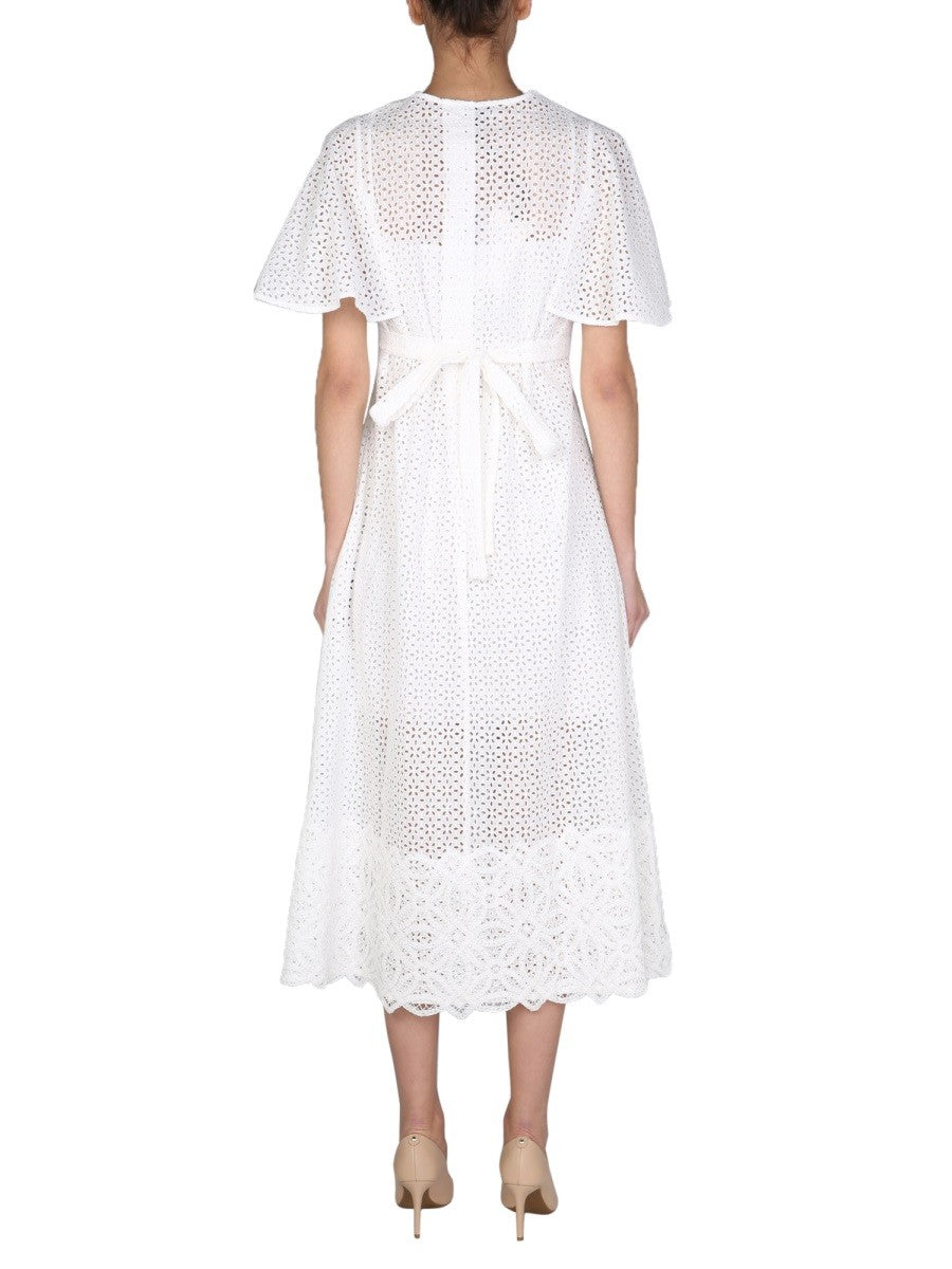 ANNA MOLINARI EMBROIDERED DRESS