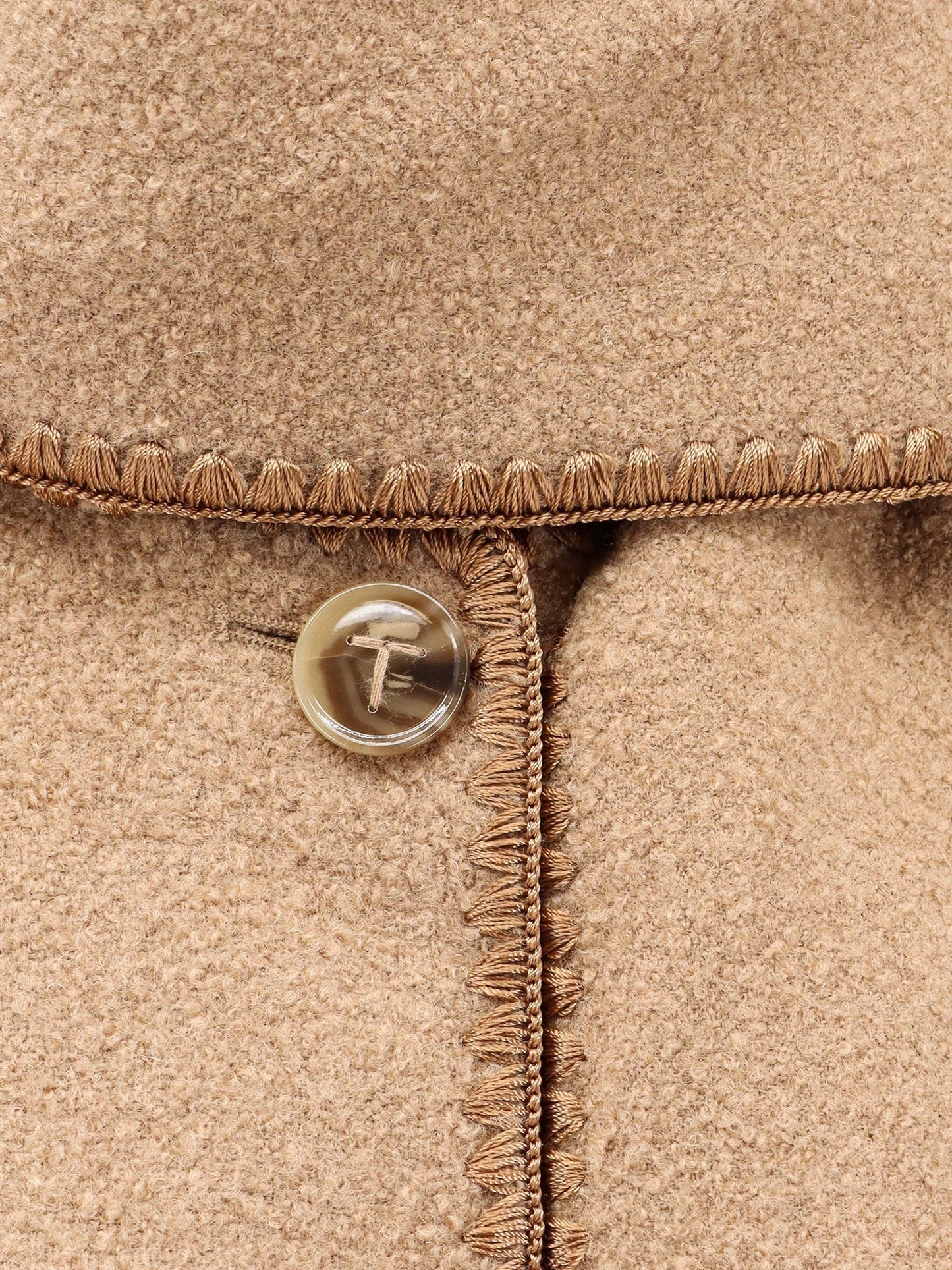 TOTEME Embroidered Scarf wool blend Jacket