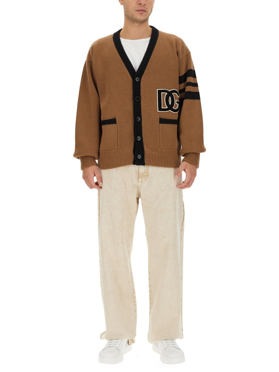 Dolce & Gabbana ENGLISH RIB WOOL CARDIGAN