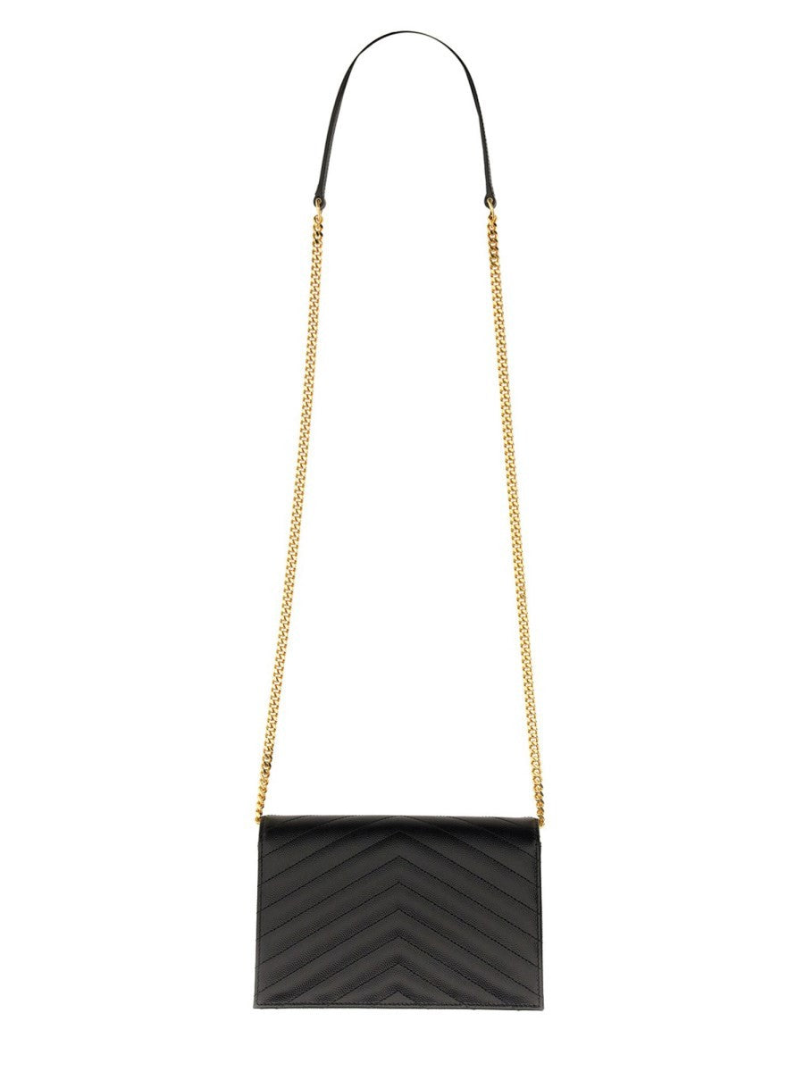 Saint Laurent "ENVELOPE CASSANDRE" WALLET WITH CHAIN