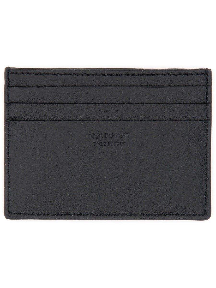 neil barrett FAIR-ISLE CARD HOLDER