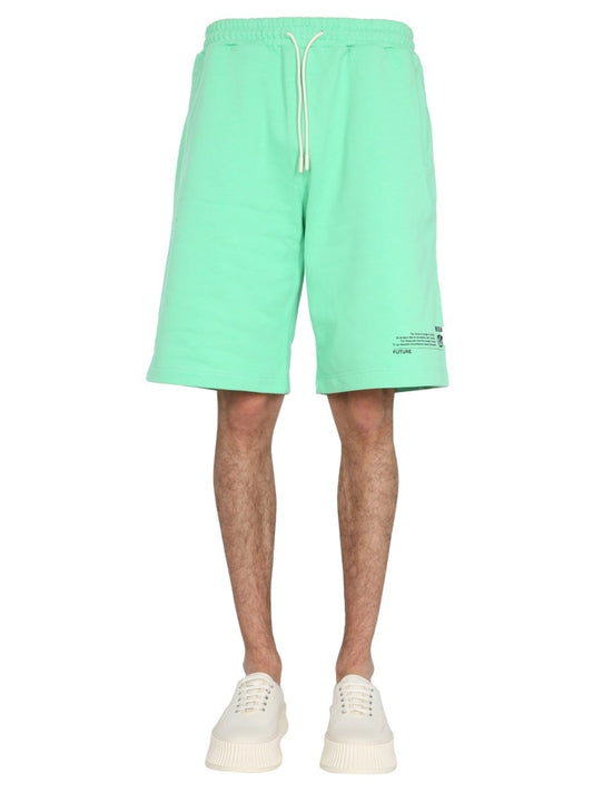 msgm FANTASTIC GREEN BERMUDA