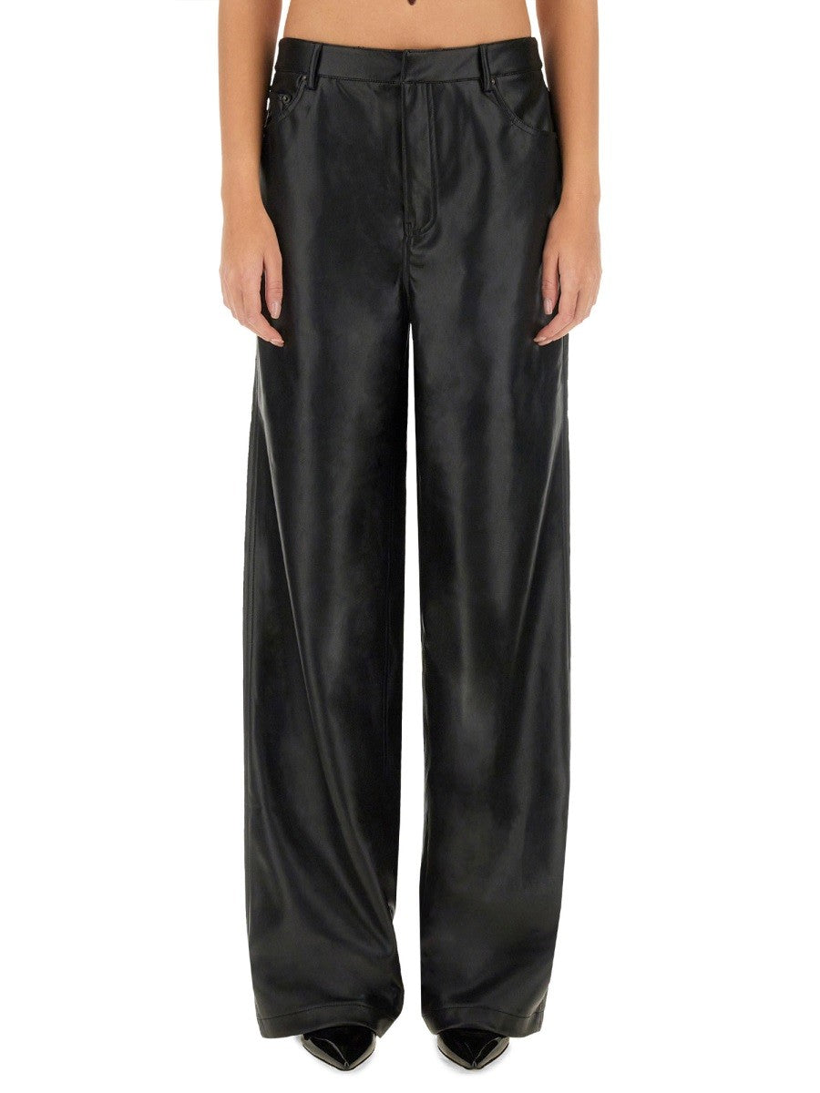 ROTATE BIRGER CHRISTENSEN FAUX LEATHER PANTS