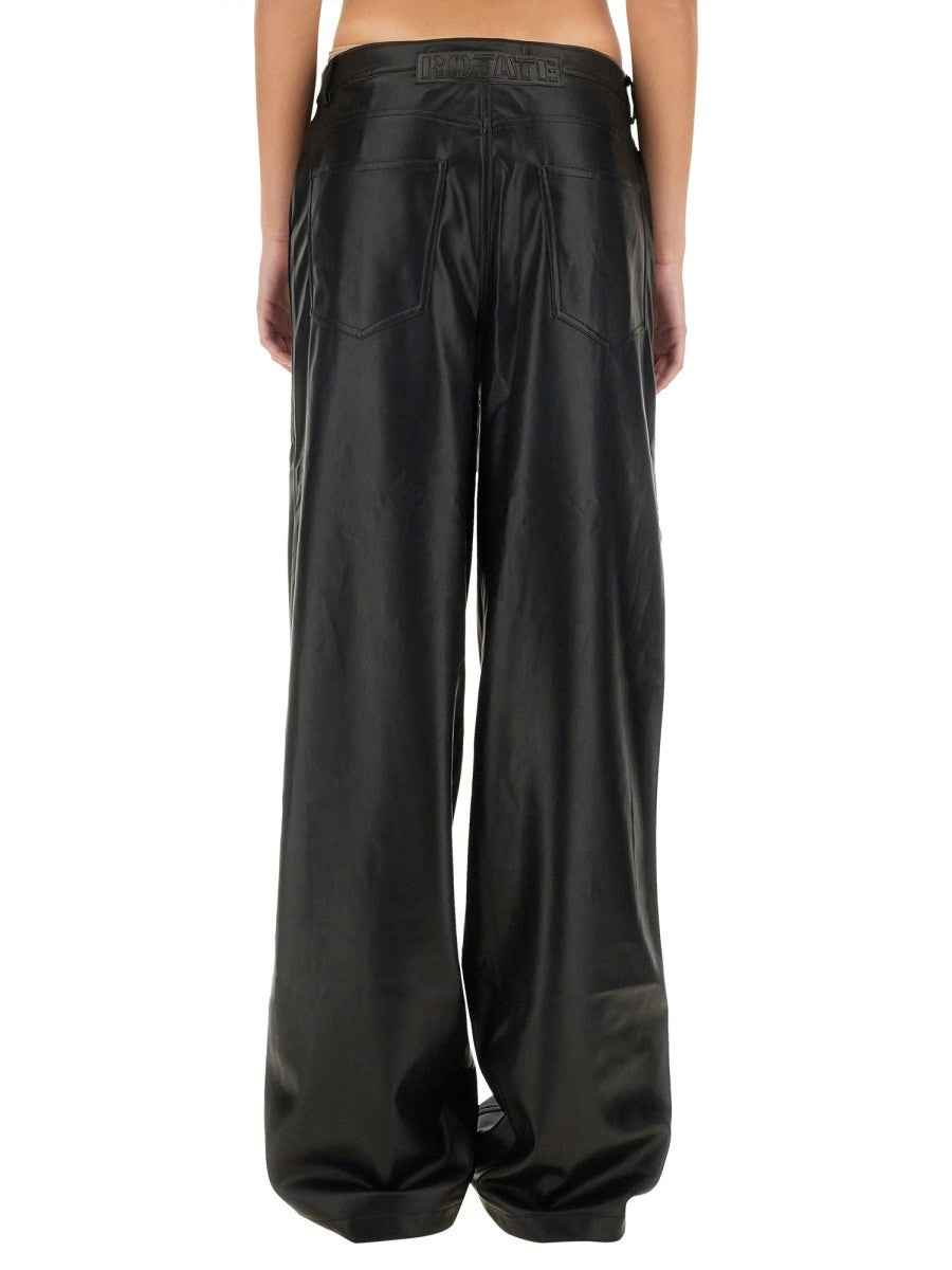 ROTATE BIRGER CHRISTENSEN FAUX LEATHER PANTS